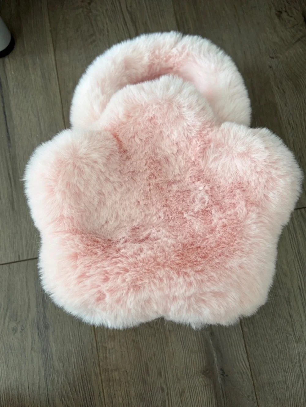 NEW Popland Mokoko Plush Pink Daisy Face Plush Purse
